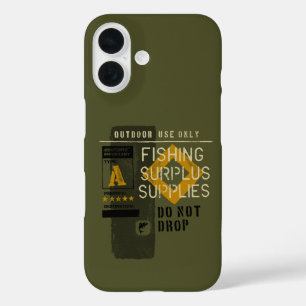 Unique Fishing Angler Cargo Graphic Gift Gear iPhone 16 Case