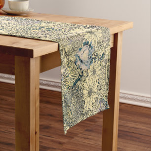 Unique Floral Design Table Runner