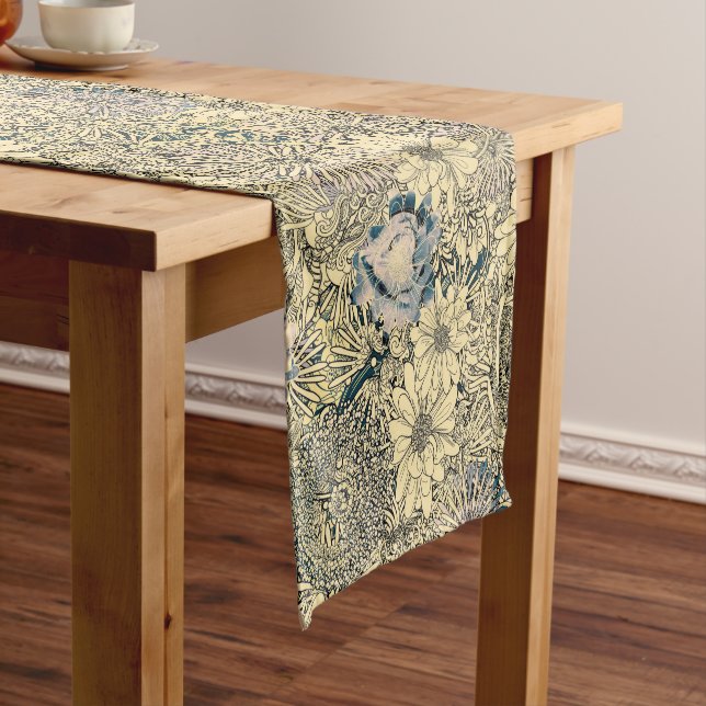 Unique Floral Design Table Runner (In Situ)