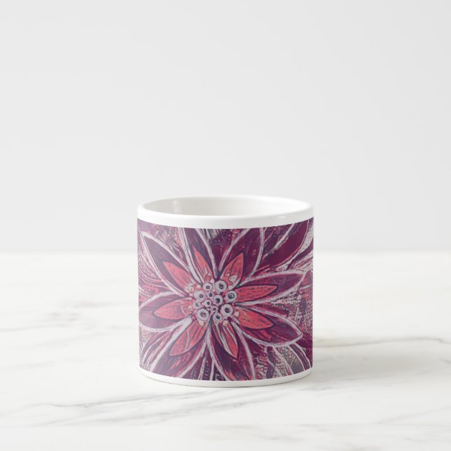 Unique Floral Specialty Mug (Front)