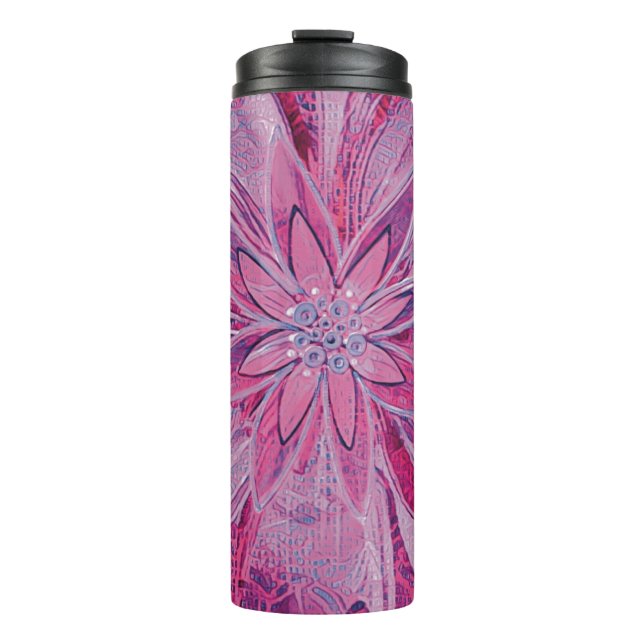 Unique Floral Thermal Tumbler (Front)
