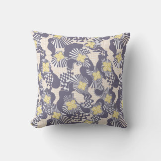 Unique Floral Throw Pillow