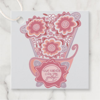Unique FloralDesign Style Favor Tags