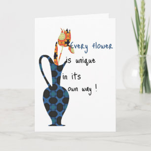Unique Flower Card