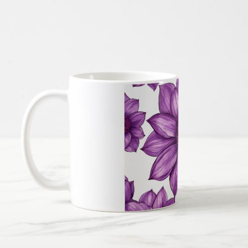 unique flower design mug