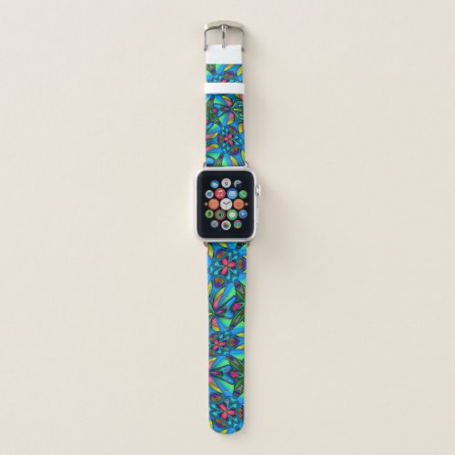 Unique Flower Pattern Apple Watch Band