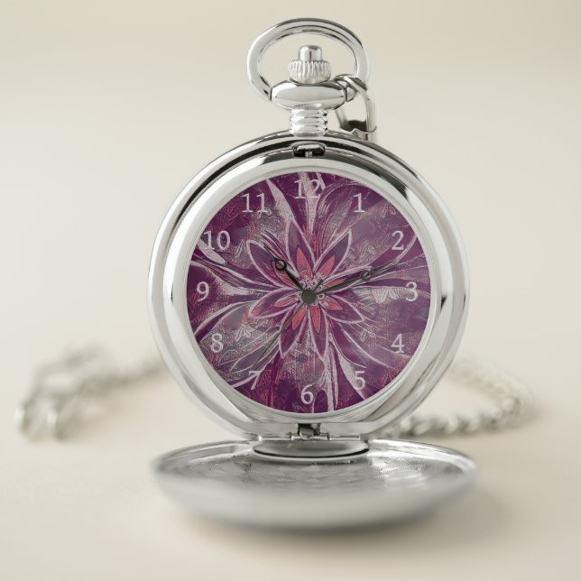 Unique flower style pocket watch (Inside)