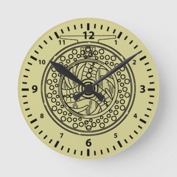 Unique Fly Fishing Reel Angler's Wall Round Clock by TroutWhiskers at Zazzle