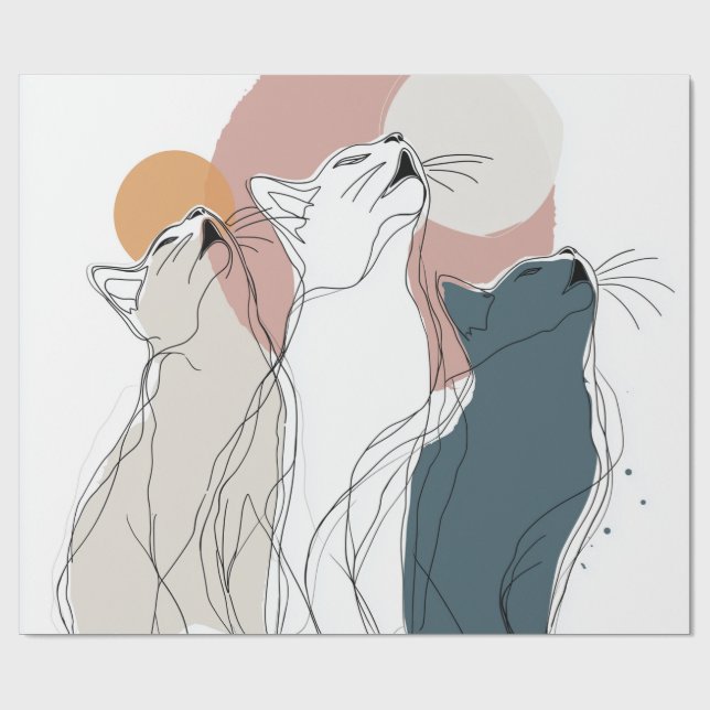 Unique Forest Animal All-Occasion Gift Wrap (Flat)