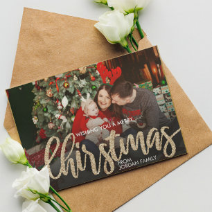 Unique Four Photo Grid 4 Photo Collage Holiday Inv Invitation