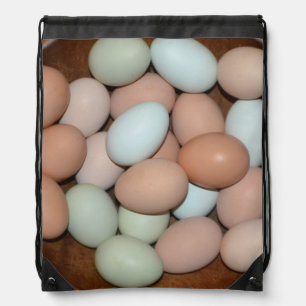 Unique Free Range Chicken Eggs Drawstring Bag