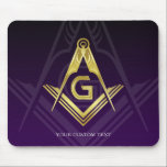 Unique Freemason Gift Ideas | Personalized Masonic Mouse Pad<br><div class="desc">Here's a unique gold and purple personalized masonic mouse pad especially themed for Grand Lodge members. If you're on the hunt for unique freemason gift ideas for big events much like the Annual Installation of Officers (or even for every day occasions), this purple and gold square and compass mouse pad...</div>