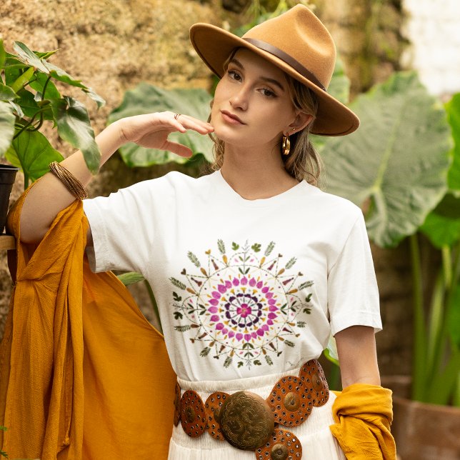 Unique From Original Pressed Floral by S. Frigui T-Shirt (Creator Uploaded)