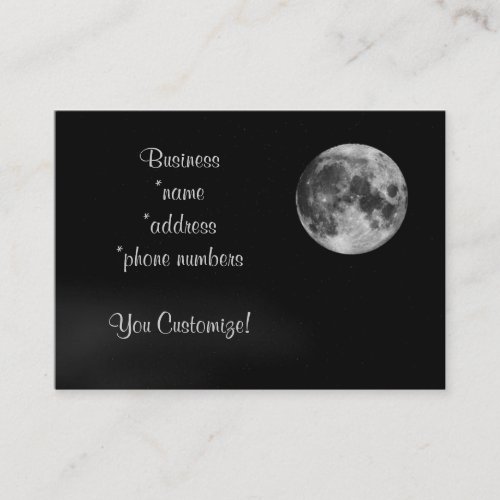 *Unique Full Moon* Lunar Business Cards