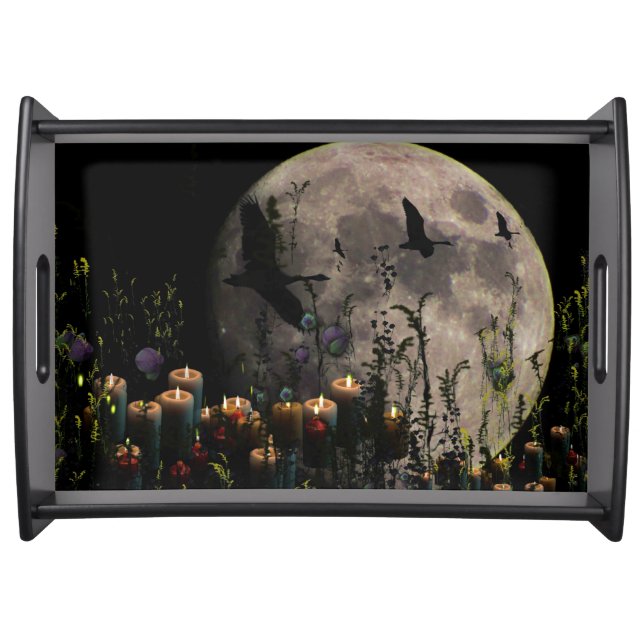 Unique Full Moon  Serving Tray (Front)