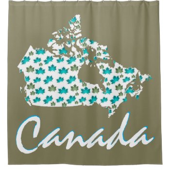 Unique Fun Canadian Maple Canada Shower Curtain by Lighthouse_Route at Zazzle