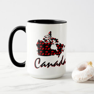 Unique fun Canadian red Maple Canada coffee mug