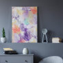 Unique Fun Colorful Abstract Brush Art Painting Poster