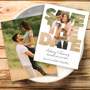 Unique Fun Photo Save the Date Wedding Invitation