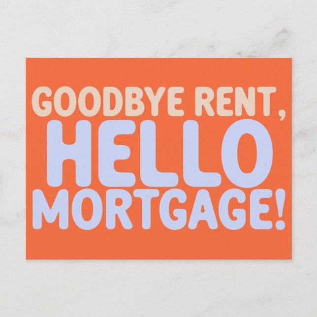 Unique Funny Homeowner New Address Moving  Announcement Postcard (Front)