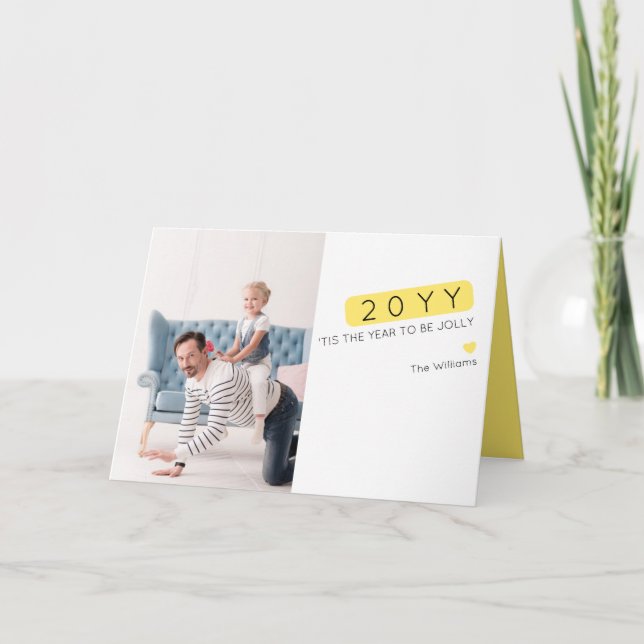 Unique Funny New Year Wishes Photo Card (Front)