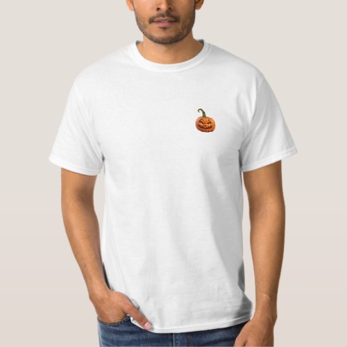 Unique funny orange Halloween pumpkin T_Shirt