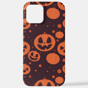 Unique Funny Pumpkins Faces Halloween Night iPhone 12 Pro Max Case