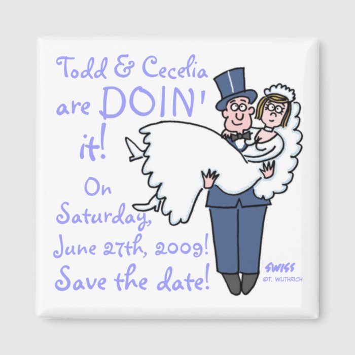 Unique Funny Save The Date Magnet