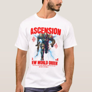 Unique Futuristic Cyber Robot Soldier Art Design T-Shirt