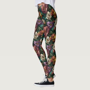 Unique Gardenias Sparkle Yoga Fitness Leggings