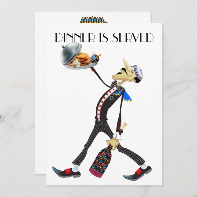 Unique Gathering Waiter Series  Invitation (Front/Back)