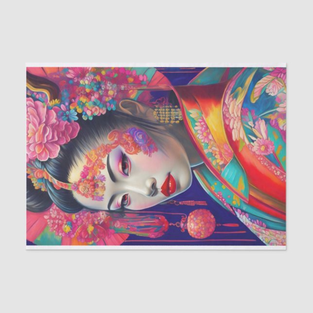 Unique Geisha Tissue Paper (Front)