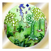 Unique Geo Circular Forest Art