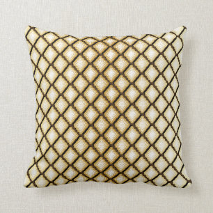 Unique Geometric Diamond Design Throw Pillow