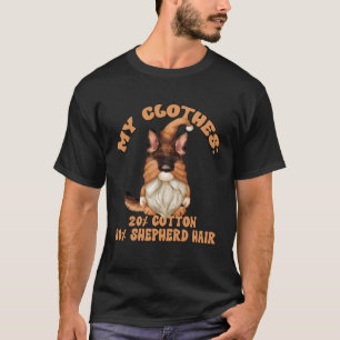 Unique German Shepherd Dad Gnome For Women  Dog Qu T-Shirt
