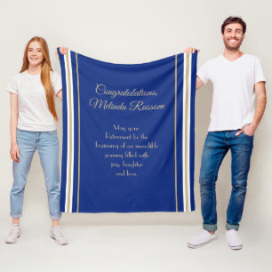 Unique gift! Custom Retirement blanket