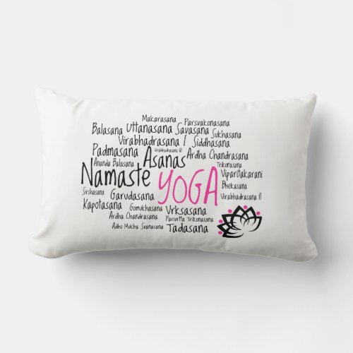 Unique Gift for a Yoga Enthusiast Lumbar Pillow