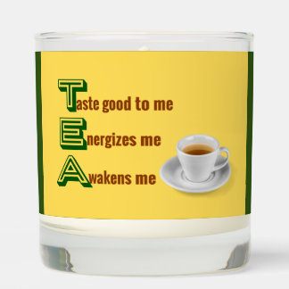 Unique Gift for Tea Lovers Scented Candle