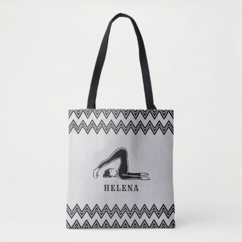 Unique Gift for Yoga Pilates Lovers Personalized Tote Bag