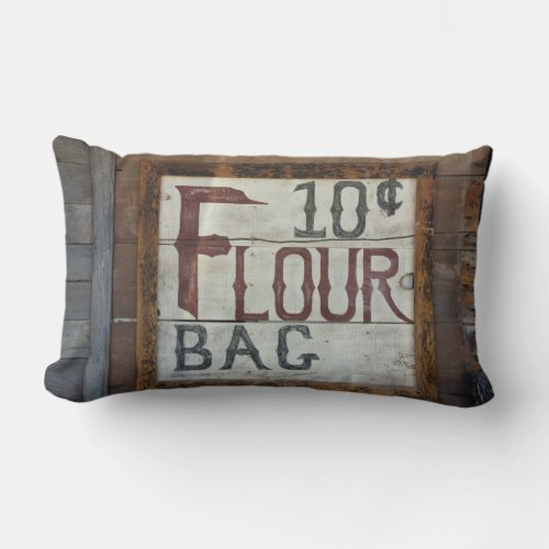 Unique Gift Idea Flour For Sale Vintage Dcor Lumbar Pillow