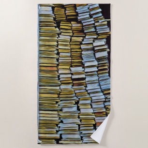 Unique gifts for book lovers beach towel