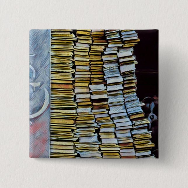 Unique gifts for book lovers button (Front)