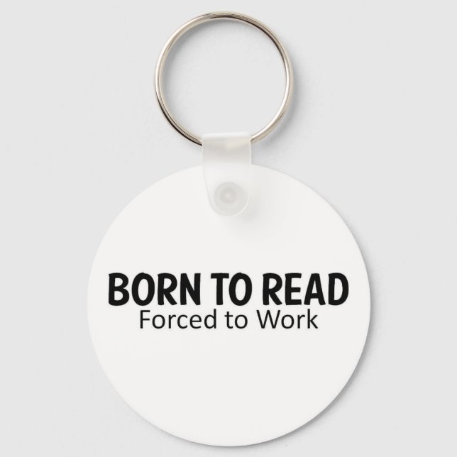 Unique gifts for booklovers keychain (Front)