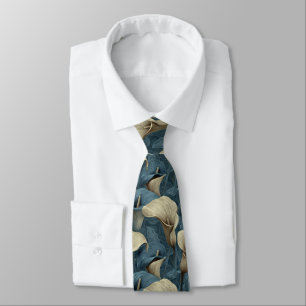 Unique Gifts For Dad Calla Lilies Neck Tie