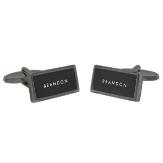 Unique Gifts For Men Gunmetal Plated Cufflinks
