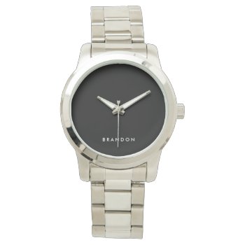 Unique Gifts For Men Oversized Silver Watch by online_store at Zazzle