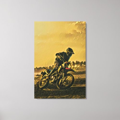 Unique gifts for motorcycle riders canvas print