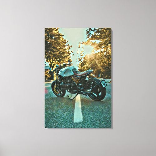 Unique gifts for motorcycle riders canvas print