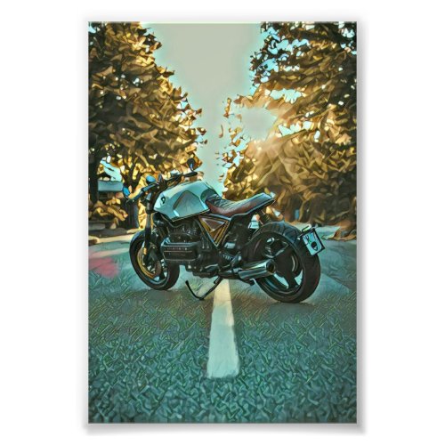 Unique gifts for motorcycle riders photo print
