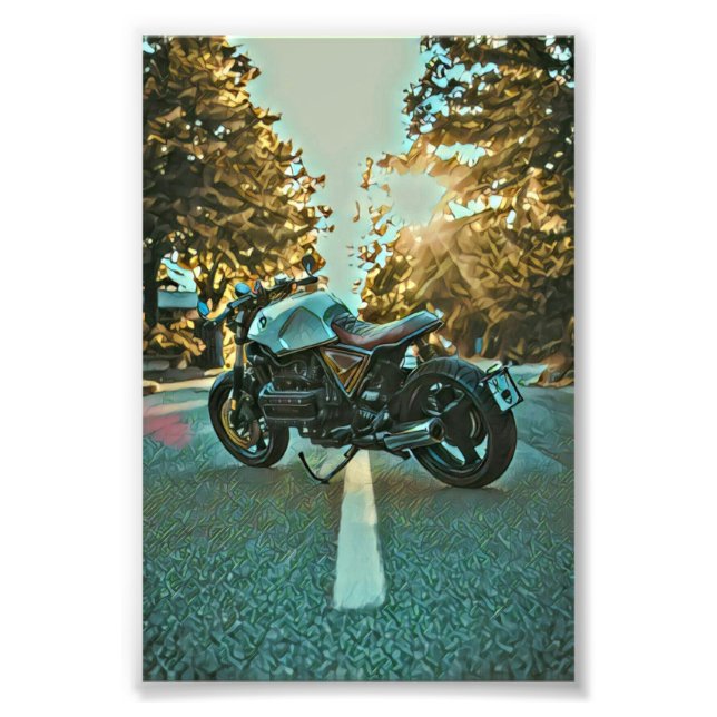 Unique gifts for motorcycle riders photo print (Front)